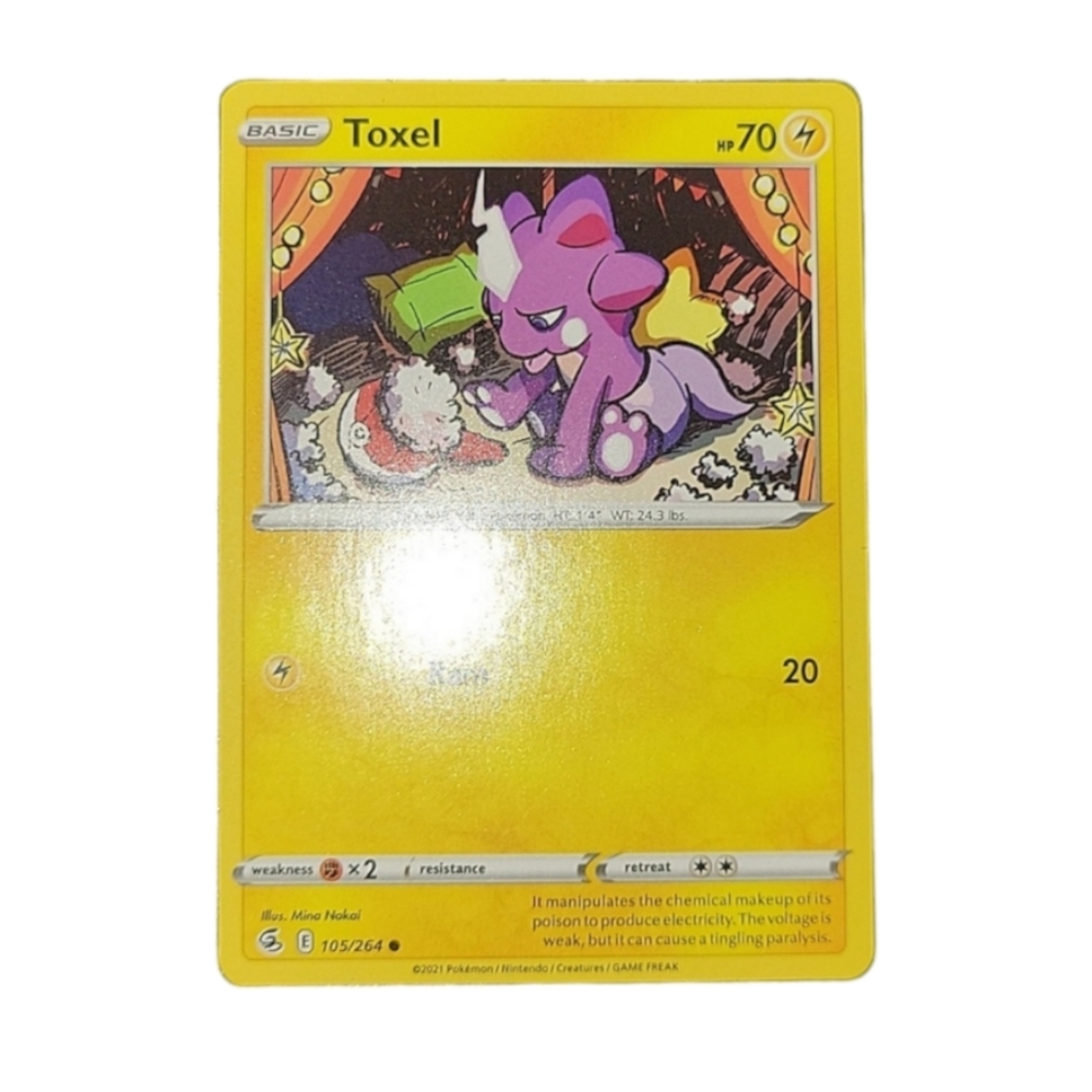 Toxel - 105/264 - Common NM, Pokemon Sword & Shield - Fusion Strike